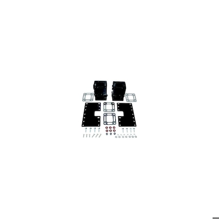 Quicksilver 6in Exhaust Riser Kit, MCM V-6 carb & TBI engines W 2 piece exhaust manifolds 93322A12